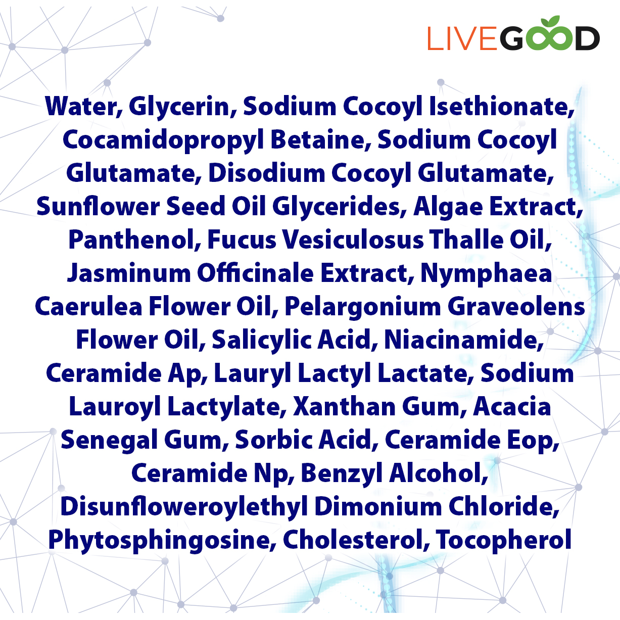 BioCleanse Facial Cleanser supplement facts
