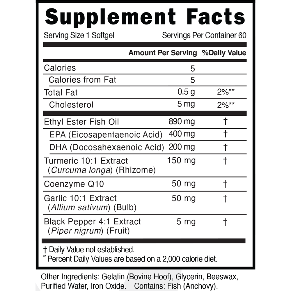 Factor4 - Advanced Inflammation Management supplement facts
