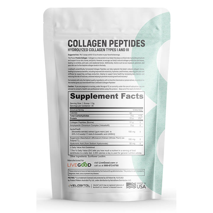 Collagen Peptides label