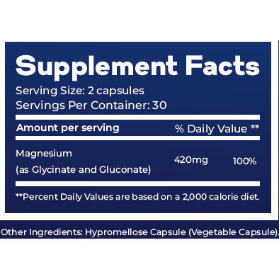 Ultra Magnesium Complex supplement facts