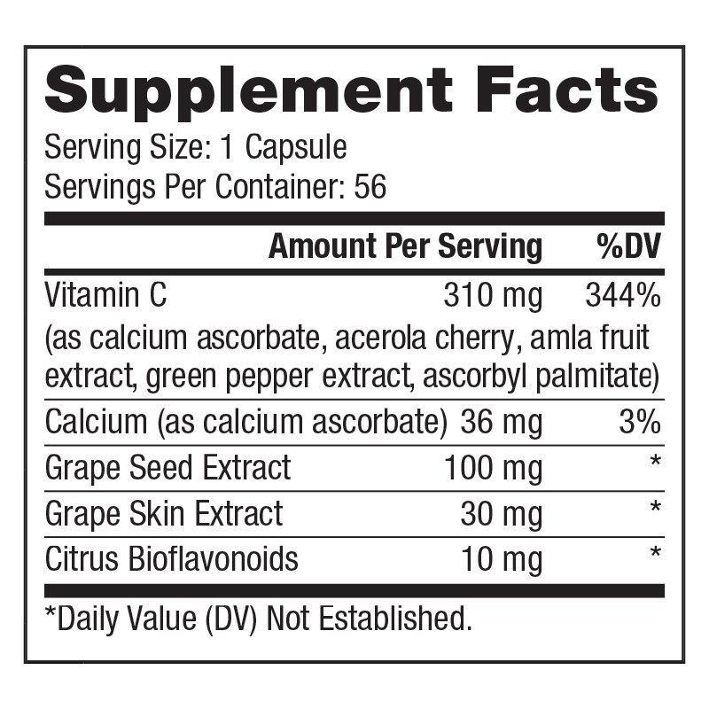 Vinali Supplement Facts