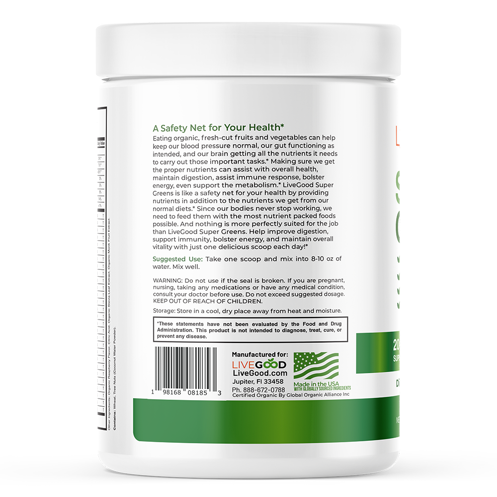 Organic Super Greens 3 Organic Super Greens