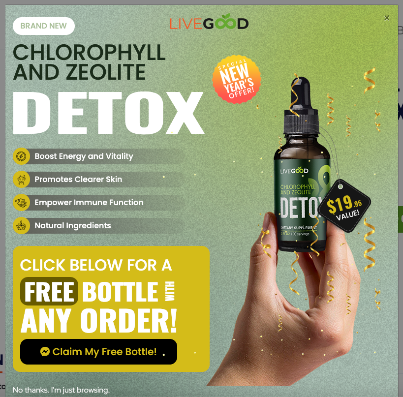 Chlorophyll and Zeolite Detox